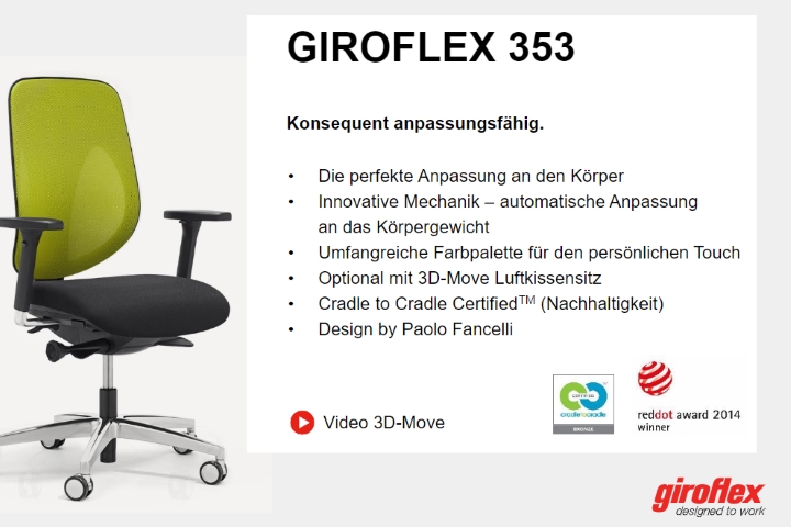 Giroflex Bürostuhl G353
