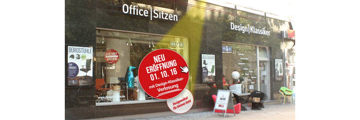 Große Neueröffnung des Berliner Design-Stores - Der Design-Store von office-4-sale wird neu eröffnet