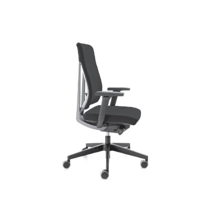 Bürodrehstuhl Xenon 10SFL in schwarz / Rückenbügel grau