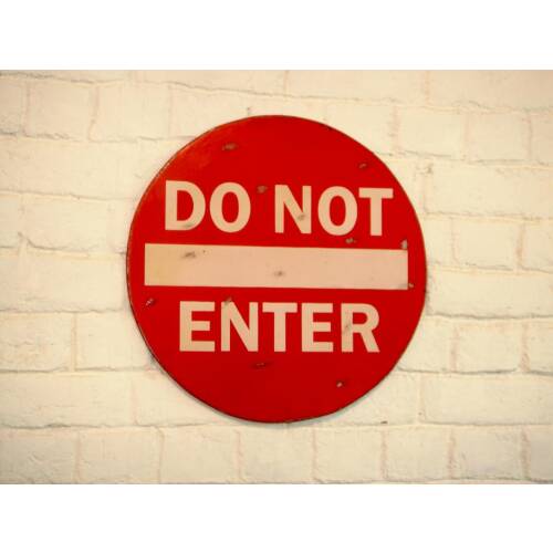 Wall-Art - do not enter"