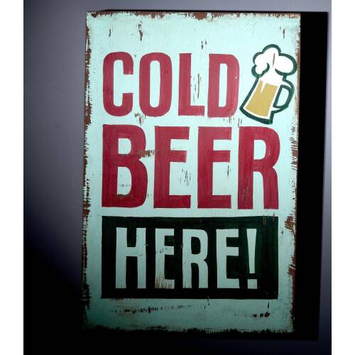 Wall-Art - Cold Beer Here