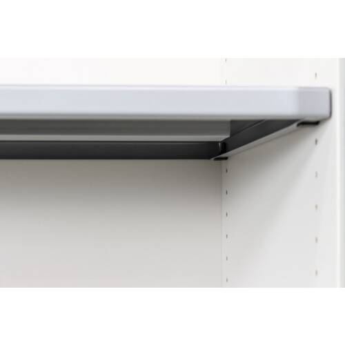 Sideboard / Haworth / weiß / Querrolllade silbergrau / 3 Ordnerhöhen / 120 cm
