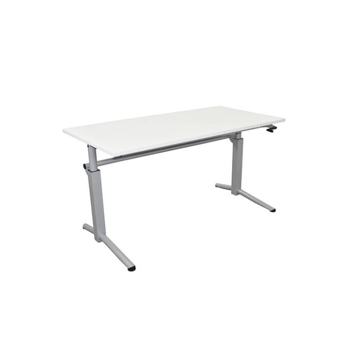 Schreibtisch / Gestell Oka Conform Q70 / Platte Neuware / 160 x 80 cm / weiß
