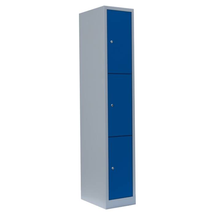 Fächerschrank, 1 Abteil, 3 Fächer - Abteilbreite 31,5 cm in enzianblau