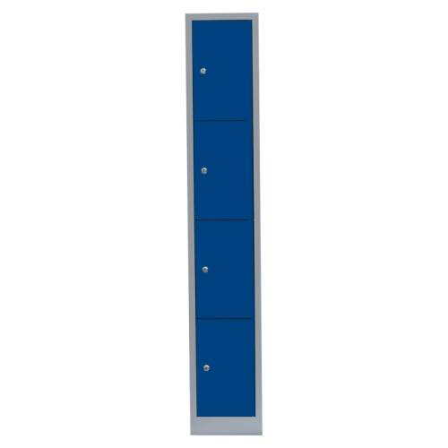 Fächerschrank, 1 Abteil, 4 Fächer - Abteilbreite 31,5 cm in enzianblau
