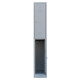 Stahl-Kleiderschrank/Spind, doppelstöckig, - Abteilbreite 31,5 cm, 1 Abteil/2 Fächer in signalweiß