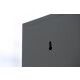 Stahl-Kleiderschrank/Spind, doppelstöckig, - Abteilbreite 41,5 cm, 1 Abteil/2 Fächer in signalweiß
