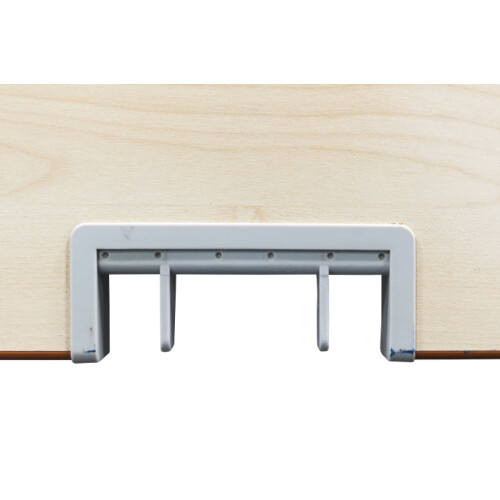 Schreibtisch in ahorn mit Multiplex-Umleimer, 160 x 80 cm