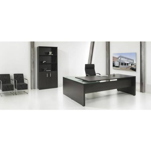 Winkel-Schreibtisch "Direct" mit integriertem Standcontainer in verschiedenen Ausführungen
