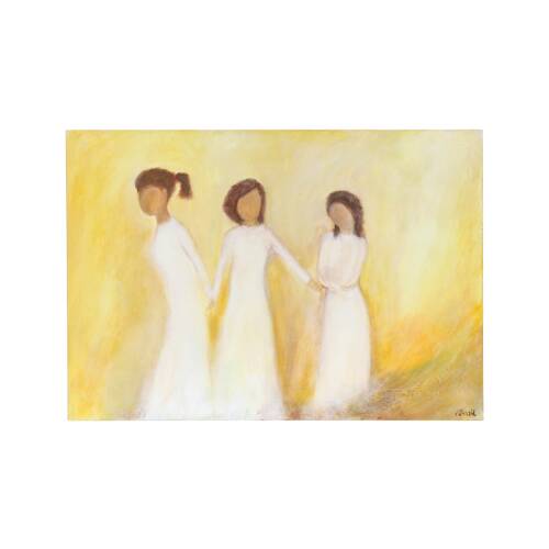 Acrylgemälde "3 Frauen in weiß" von...