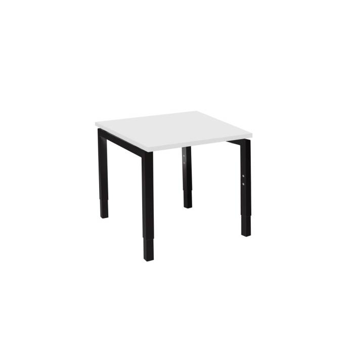 Schreibtisch Style 80  x 60 cm - weiß - Gestellfarbe schwarz