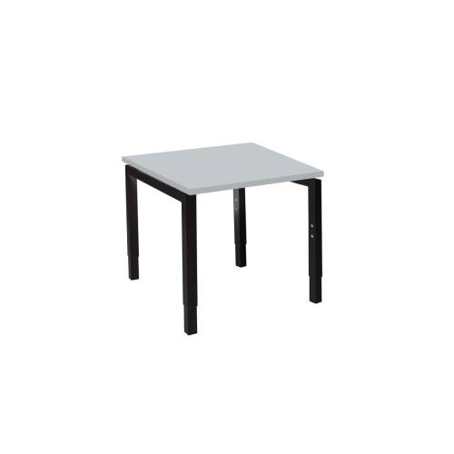 Schreibtisch "Style" 80  x 60 cm - lichtgrau - Gestellfarbe schwarz