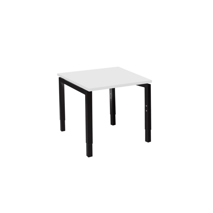 Schreibtisch Style 80  x 80 cm - weiß - Gestellfarbe schwarz