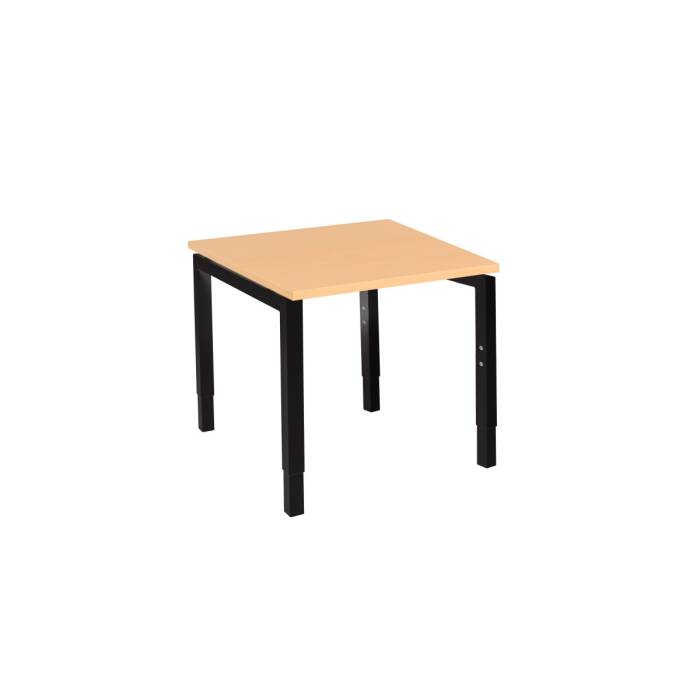 Schreibtisch Style 80  x 80 cm - ahorn - Gestellfarbe schwarz