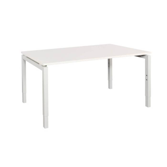 Schreibtisch Style 80  x 100 cm - weiß - Gestellfarbe weiß