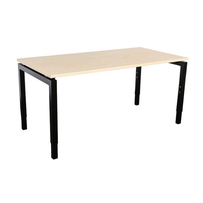 Schreibtisch Style 80  x 100 cm - ahorn - Gestellfarbe schwarz