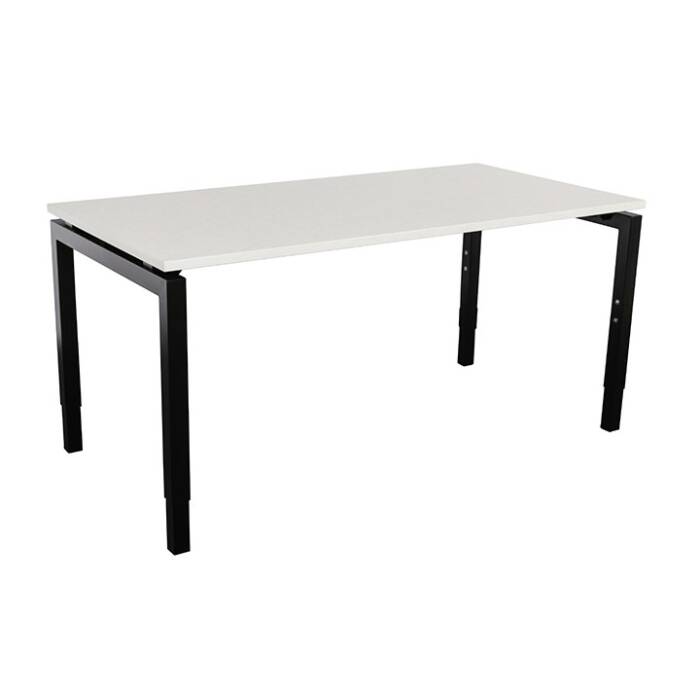 Schreibtisch Style 100  x 60 cm - lichtgrau - Gestellfarbe schwarz
