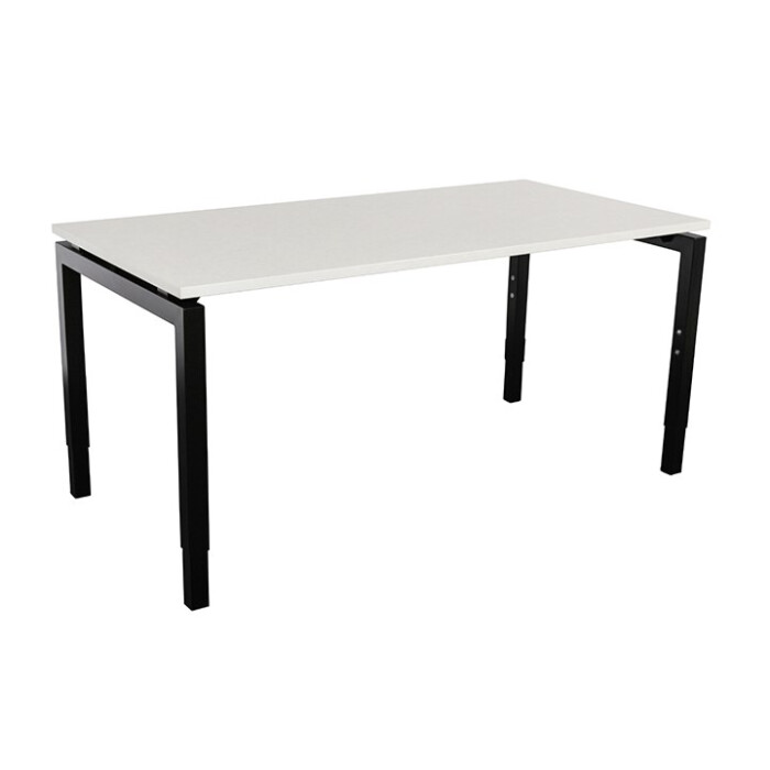 Schreibtisch Style 120  x 80 cm - lichtgrau - Gestellfarbe schwarz
