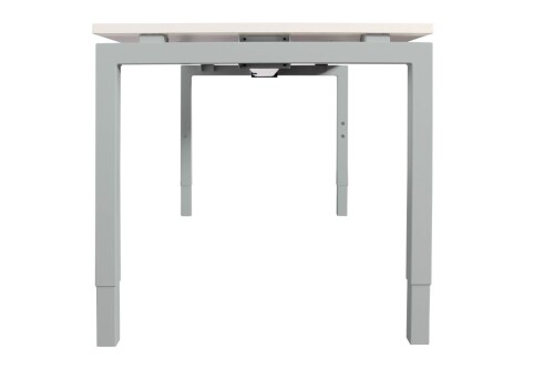 Schreibtisch "Style" 160  x 80 cm - weiß - Gestellfarbe aluminium