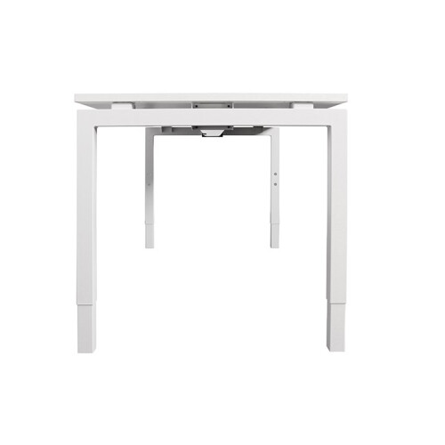 Schreibtisch "Style" 160  x 90 cm - weiß - Gestellfarbe weiß - mit Kabelkanal