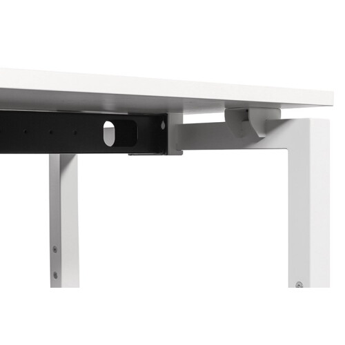 Schreibtisch "Style" 160  x 90 cm - weiß - Gestellfarbe weiß - mit Kabelkanal