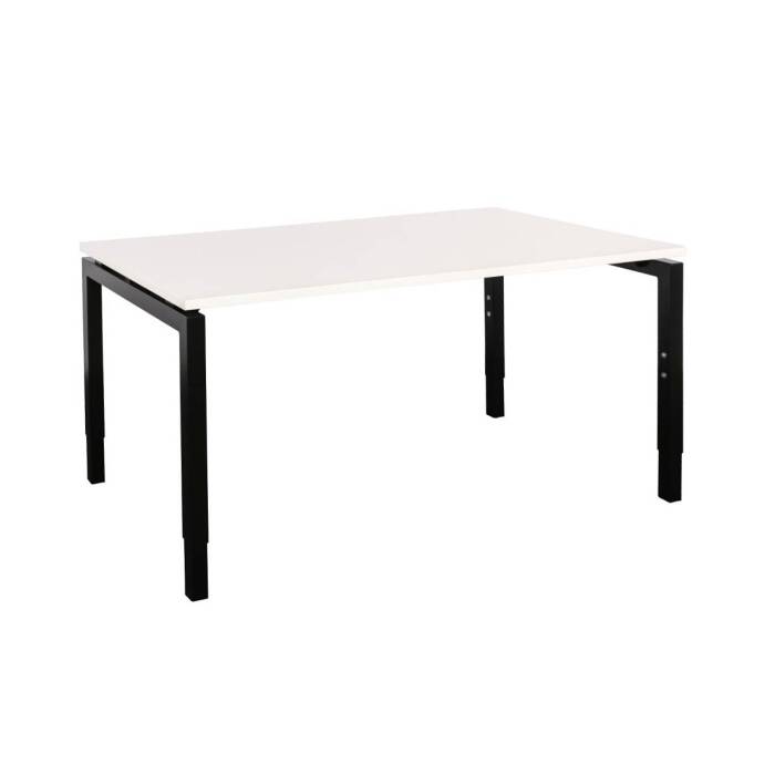 Schreibtisch Style 160  x 90 cm - weiß - Gestellfarbe schwarz