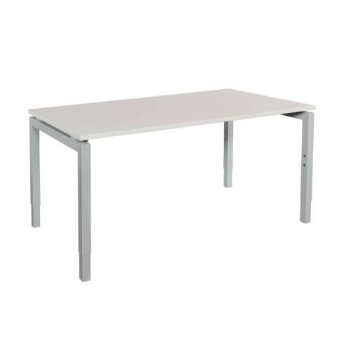 Schreibtisch "Style" 180  x 60 cm - lichtgrau - Gestellfarbe aluminium