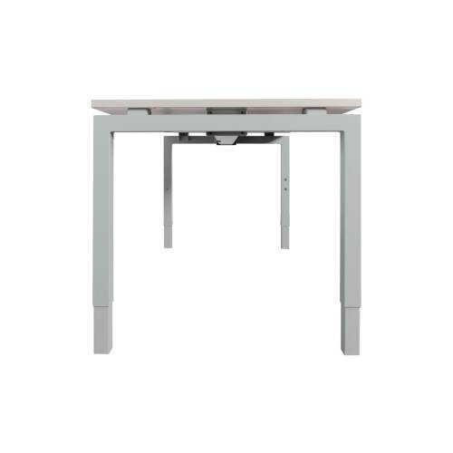 Schreibtisch "Style" 180  x 60 cm - lichtgrau - Gestellfarbe aluminium