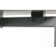 Schreibtisch "Style" 180  x 80 cm - lichtgrau - Gestellfarbe anthrazit