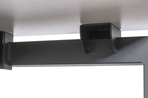Schreibtisch "Style" 200  x 90 cm - weiß - Gestellfarbe anthrazit - mit Kabelkanal