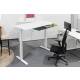 MIETMÖBEL - 3-teiliger Arbeitsplatz "professional" mit Steh-Sitz-Schreibtisch, Premium-Bürodrehstuhl und Untertischschublade