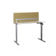 Steh-Sitz-Schreibtisch 180 x 80 cm mit Trennwand, CPU-Halter und Materialfach