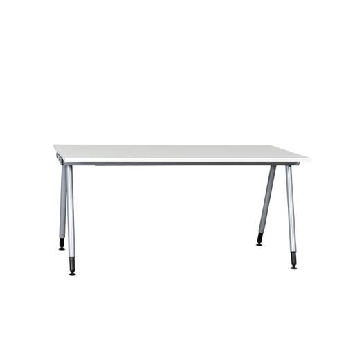 Schreibtisch in weiß mit "UNO.S" Gestell, 160 x 80 cm