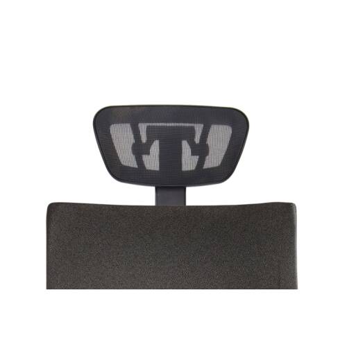 Bürodrehstuhl "SIT XL Edition" mit Kopfstütze in Mesh und Fußkreuz Aluminium, poliert
