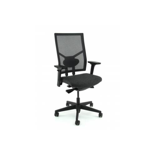 Bürodrehstuhl "NET-SIT XL Edition" mit Netzrücken und Fußkreuz Kunststoff, schwarz