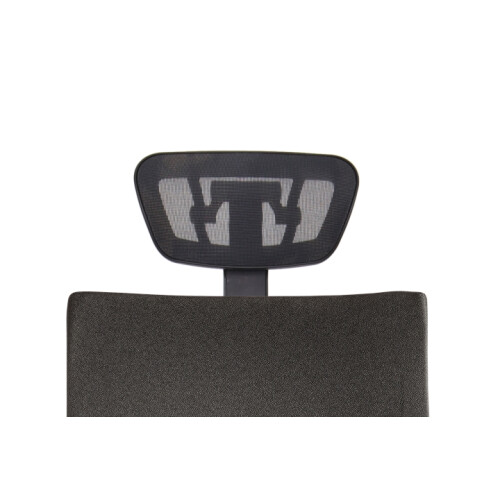 Bürodrehstuhl "NET-SIT XL Edition" mit Netzrücken, Kopfstütze in Mesh und Fußkreuz Aluminium, poliert