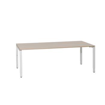 Tibas Schreibtisch mit Schiebeplatte in akazie, 200 x 80 cm