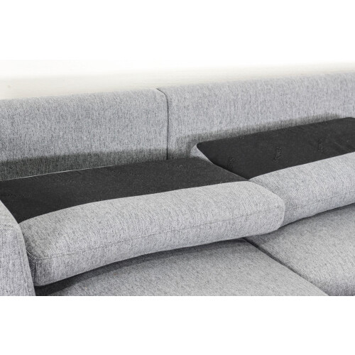 Ecksofa "Nimbus" von Sitzfeldt in grau, 255 cm breit