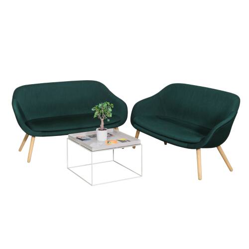2-Sitzer Sofa "About a Lounge" in grün von HAY, Breite 150 cm