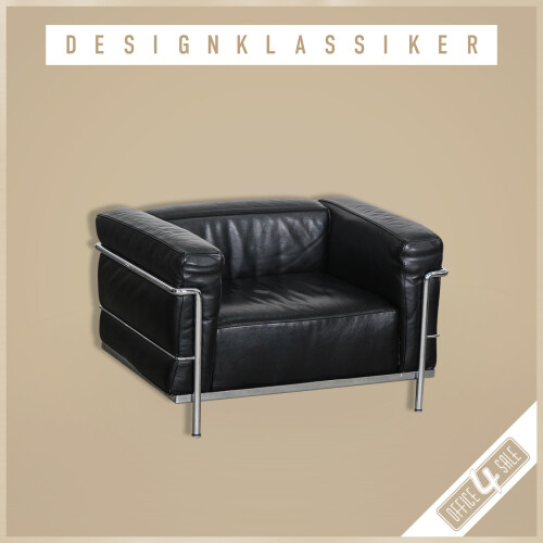 LC3 Sessel  Leder schwarz - Original