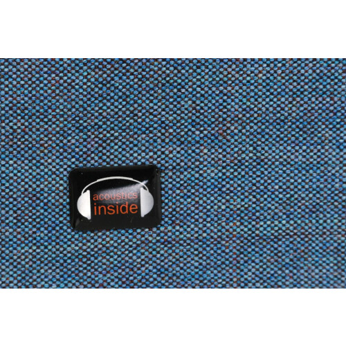 "TALO.S" Schreibtisch in lichtgrau, 160 x 80 cm mit Trennwand in blau und CPU-Halter