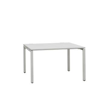 Schreibtisch / Haworth Tibas / weißgrau / 120 x 80 cm
