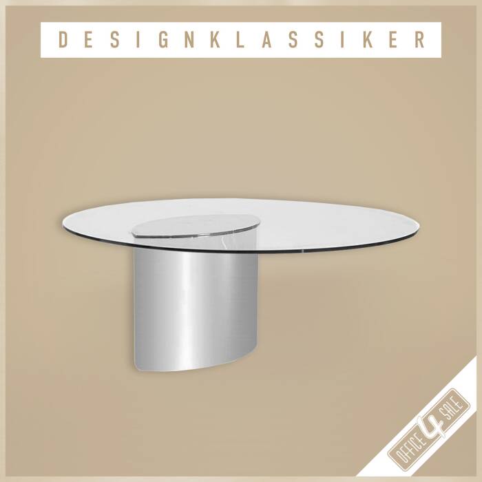 Glastisch / Loungetisch Lunario von Knoll International - Design: Cini Boeri, Coffee Table