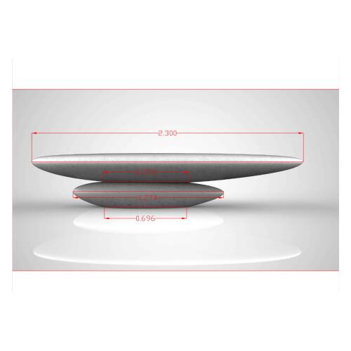 !!! Ausstellungsabverkauf!!! Beton-Sitzbank "Ichi" in Ovalform - Design: Sacha Lakic in verschiedenen Farben