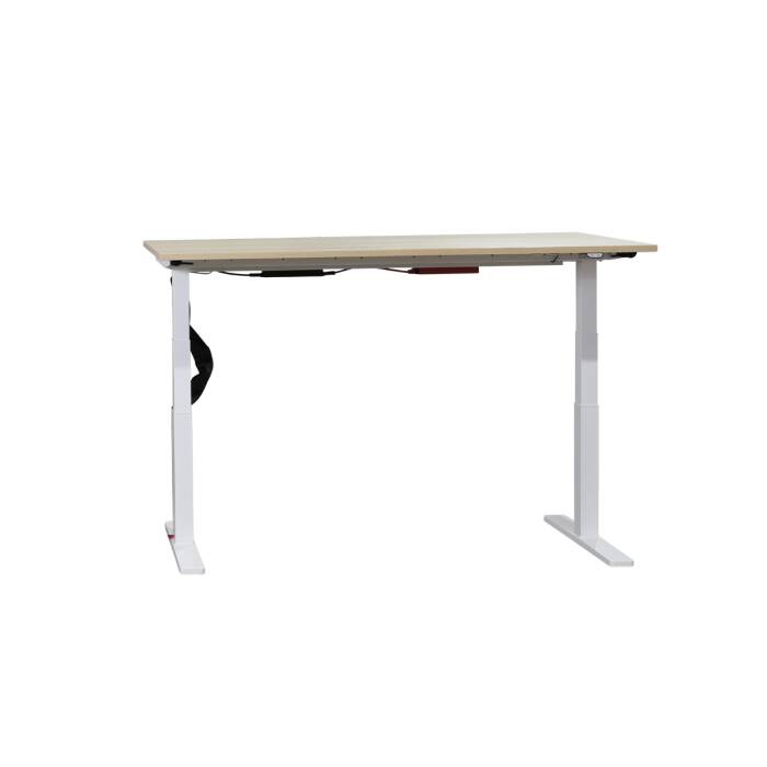 Steh-Sitz-Schreibtisch Serie P in graueiche, 180 x 80 cm