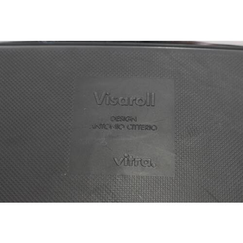 Besucherstuhl / vitra "Visaroll" / 4-Fuß-Gestell auf Rollen / schwarz / stapelbar