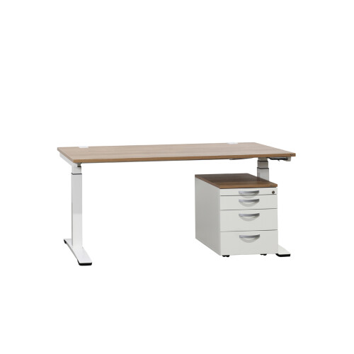 Steh-Sitz-Schreibtisch / Oka "DeskLine9" / Memory Display / 160 x 80 cm / kirsche