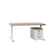Steh-Sitz-Schreibtisch / Oka "DeskLine9" / Memory Display / 160 x 80 cm / kirsche