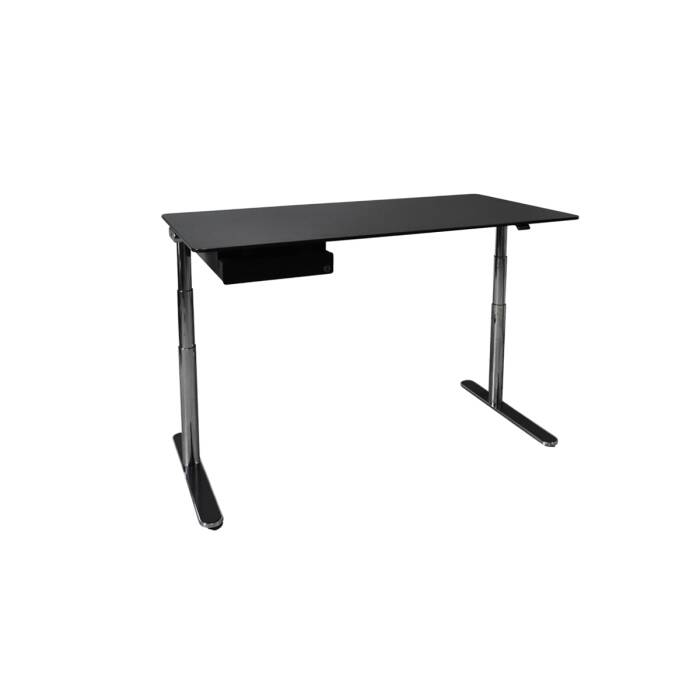 Steh-Sitz-Schreibtisch / Knig & Neurath LIFE.S/ 160 x 80 cm / schwarz