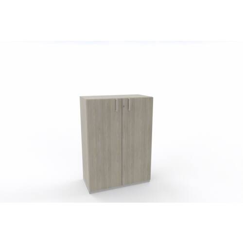 Aktenschrank in Holz grau, 3 Ordnerhöhen - 80 cm